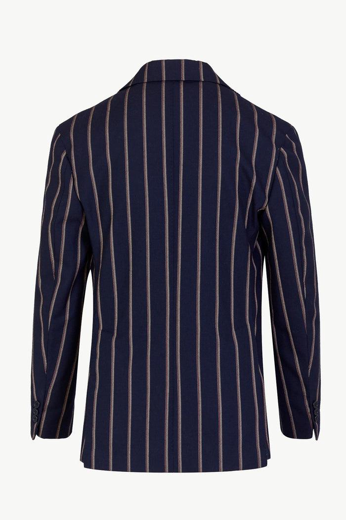 Giuliva Heritage Collection Alfonso Blazer In Wool Pinstripe