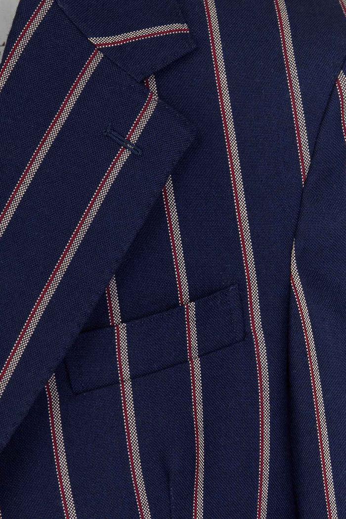 Giuliva Heritage Collection Alfonso Blazer In Wool Pinstripe
