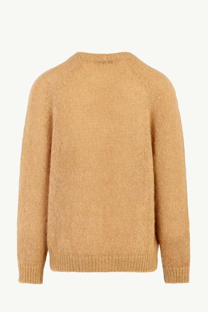 Giuliva Heritage Collection Ambrogio Sweater In Mohair-Blend And Leather Trim
