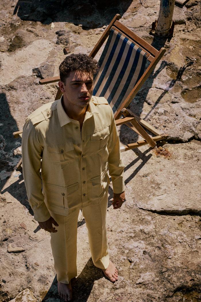 Giuliva Heritage Collection Amedeo Trousers In Flamed Silk