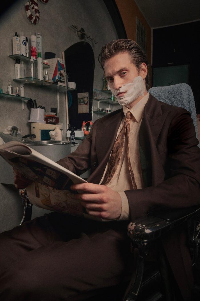 Giuliva Heritage Collection Andreas Shirt In Silk Blend Fil Coupé