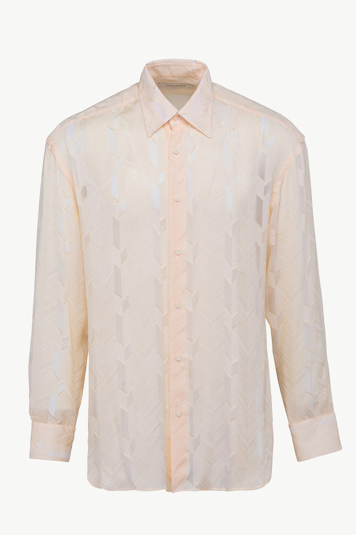 giuliva heritage collection Andreas Shirt in Silk Blend Fil Coupé