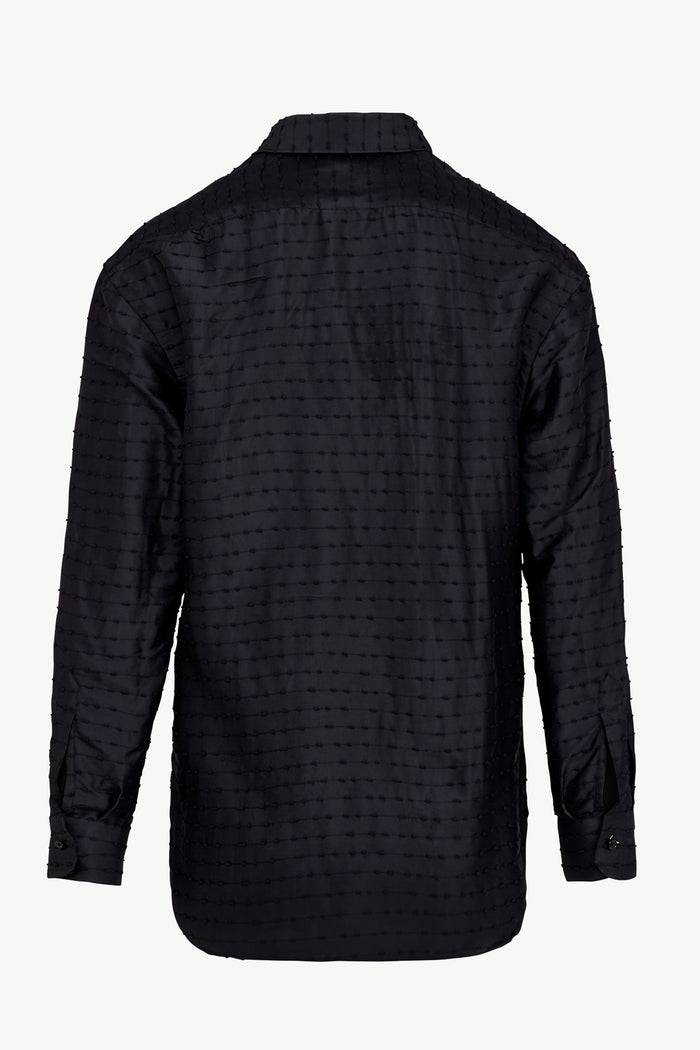 Giuliva Heritage Collection Andreas Shirt In Silk Blend Stripes