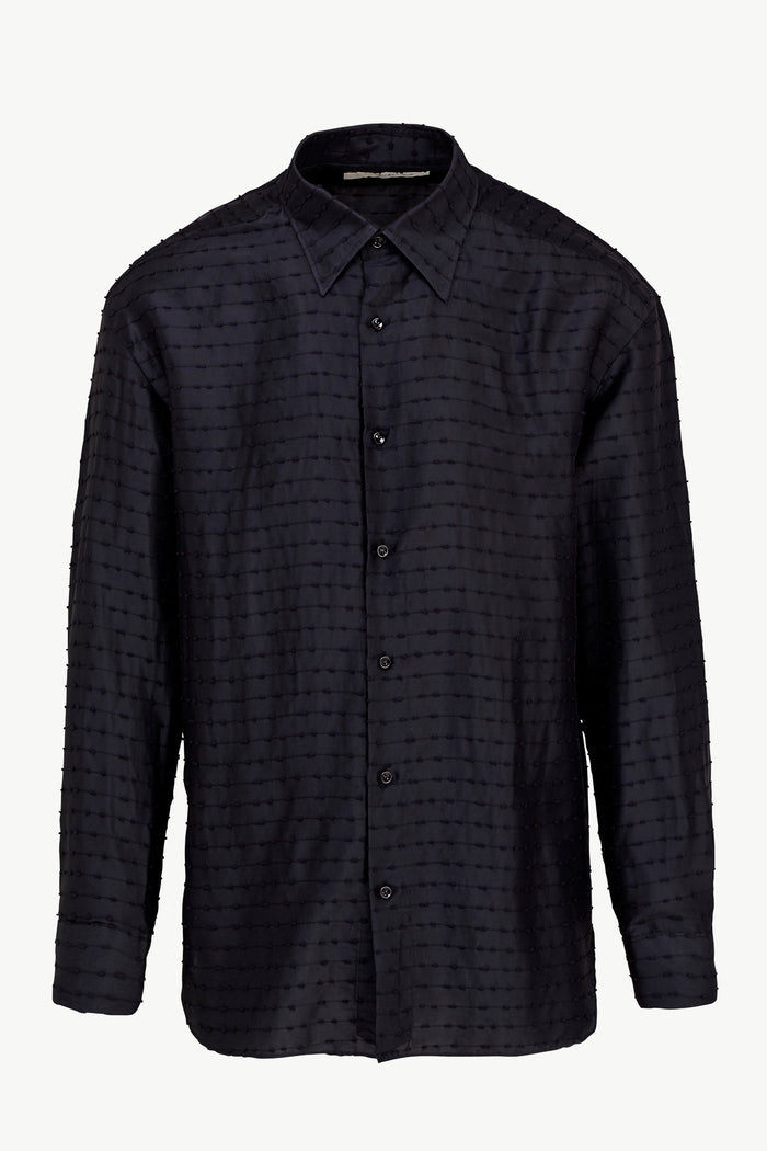 giuliva heritage collection Andreas Shirt in Silk Blend Stripes
