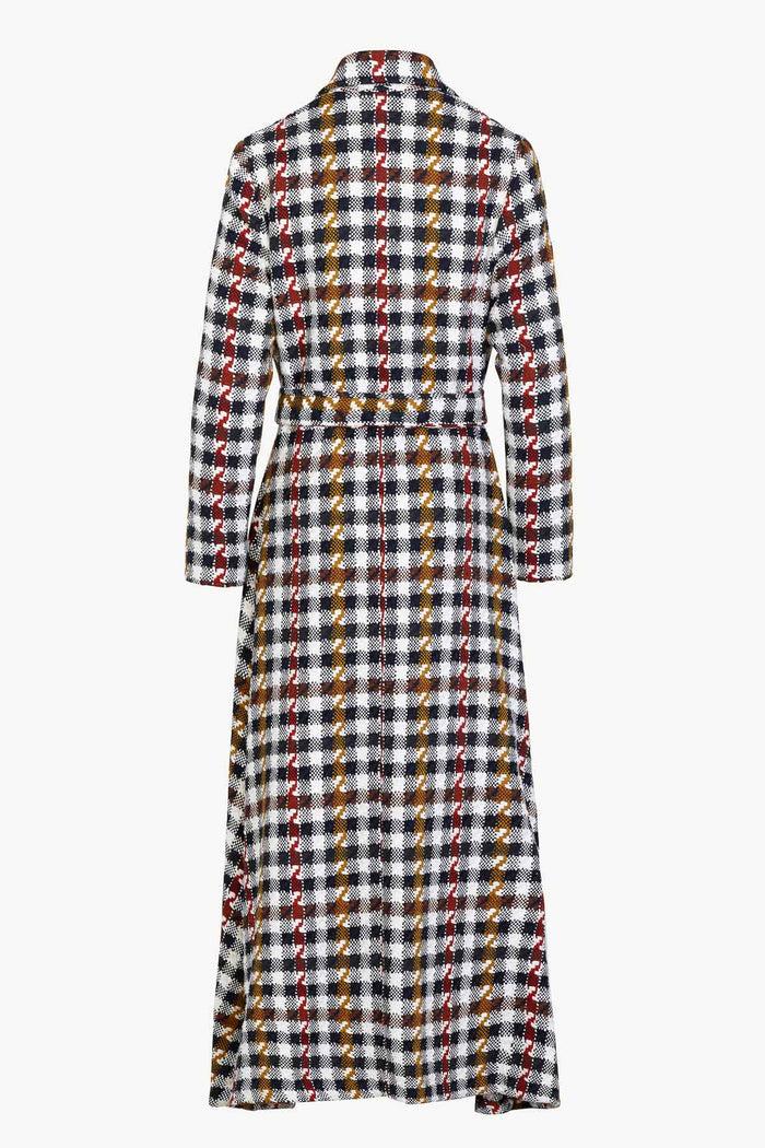 Giuliva Heritage Collection Angelica Dresscoat In Cotton And Wool Check