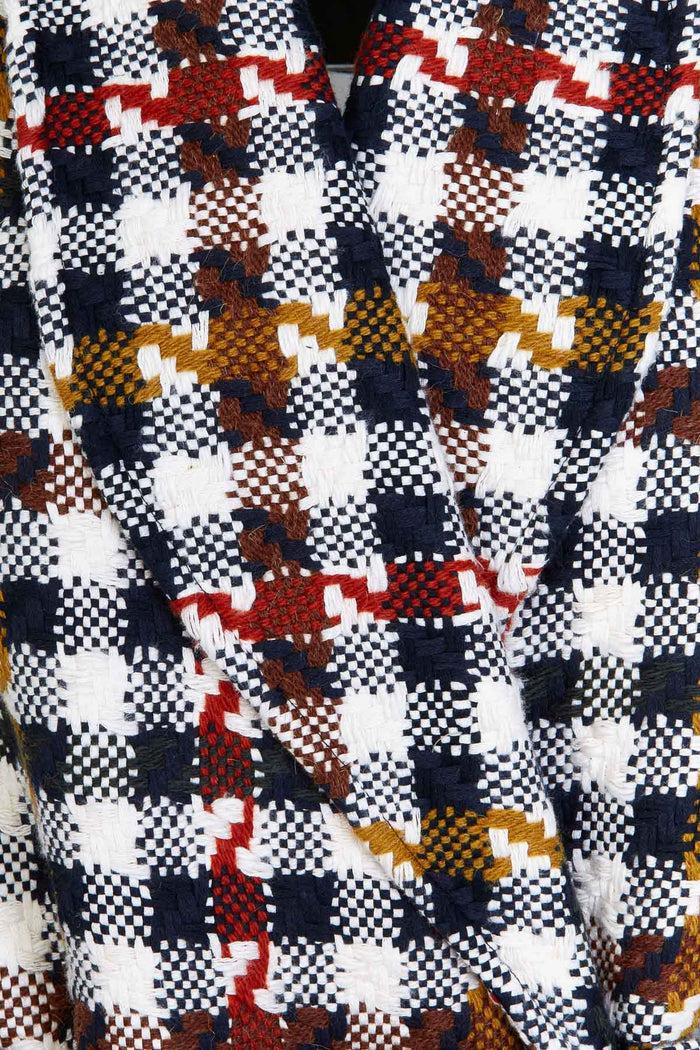 Giuliva Heritage Collection Angelica Dresscoat In Cotton And Wool Check