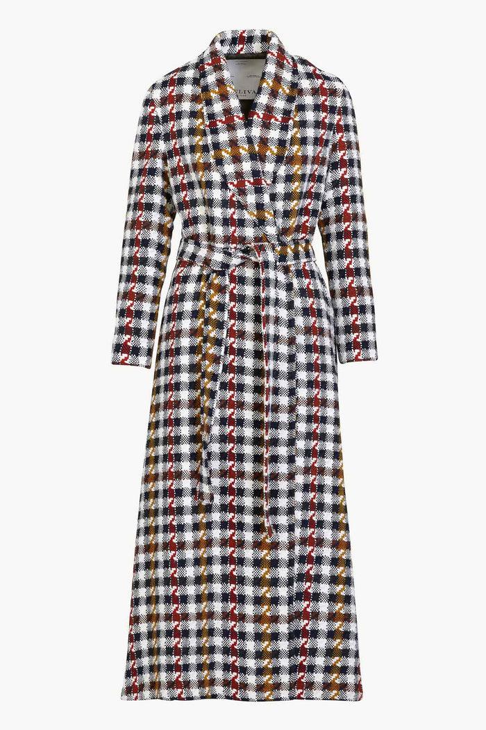 giuliva heritage collection Angelica Dresscoat in Cotton and Wool Check