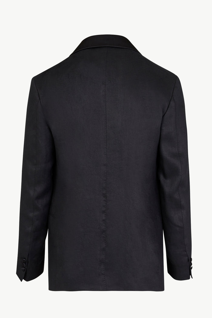 Giuliva Heritage Collection Bernardo Smoking Blazer In Linen