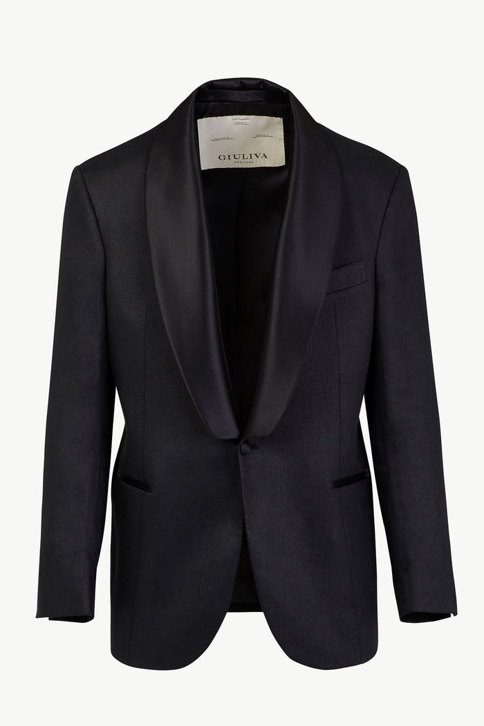 giuliva heritage collection Bernardo Smoking Blazer in Linen