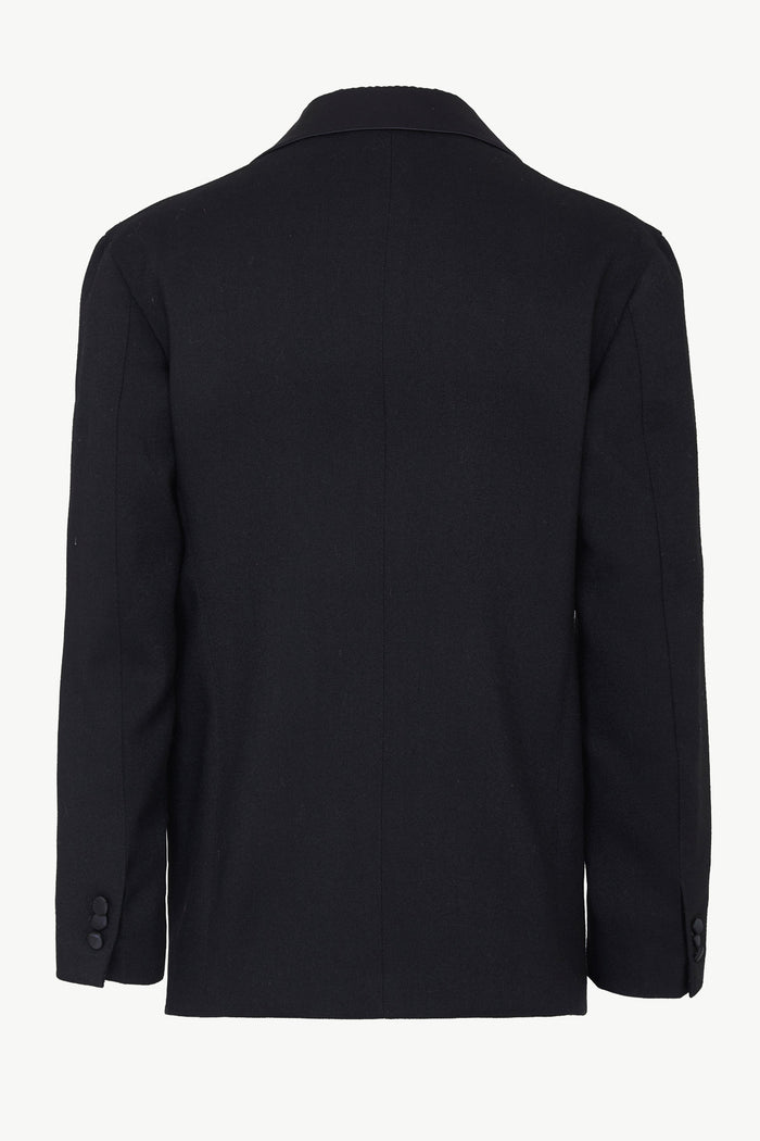 Giuliva Heritage Collection Bernardo Smoking Blazer In Wool Barathea