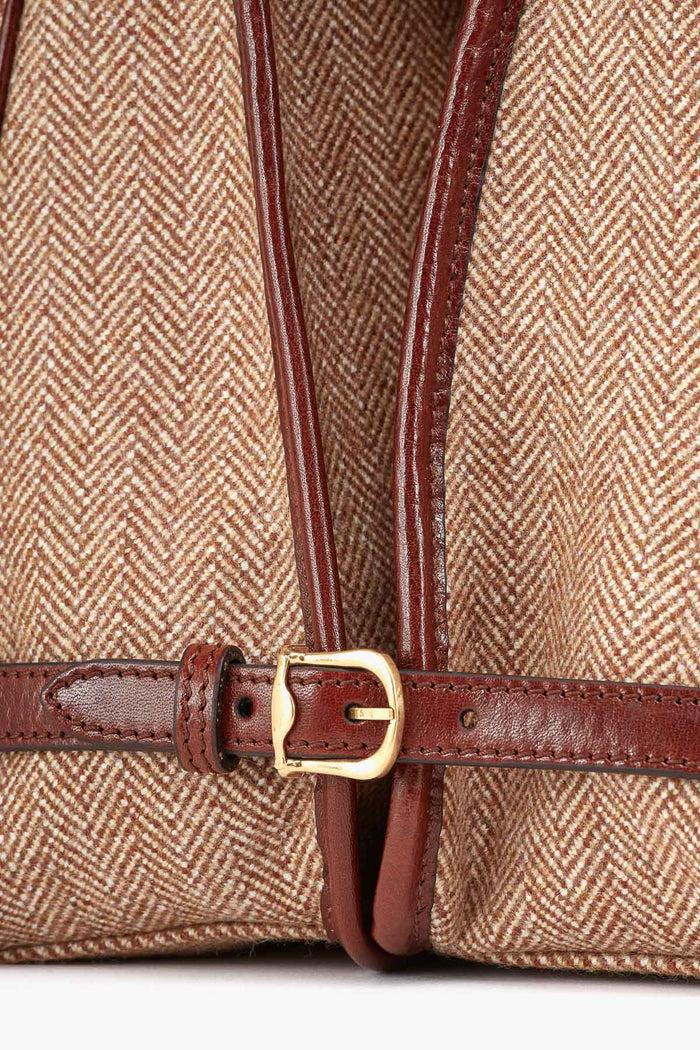 Giuliva Heritage Collection Bisaccia Bag In Fabric And Leather