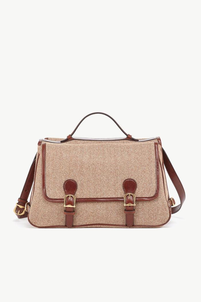 giuliva heritage collection Bisaccia Bag in Fabric and Leather