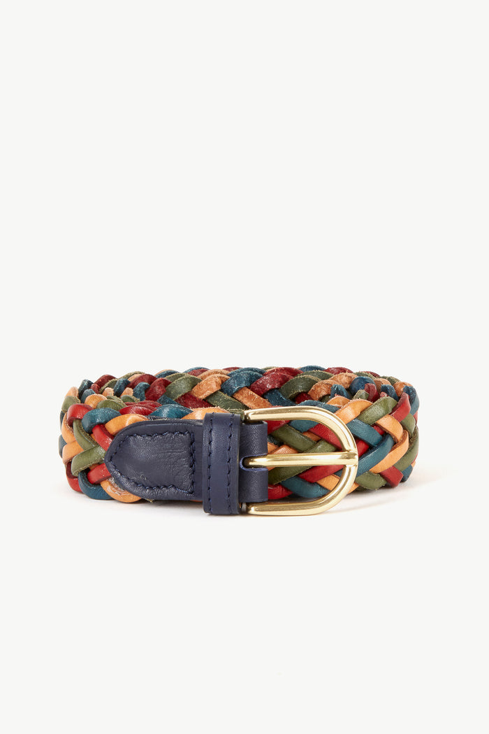 Giuliva Heritage Collection Braided Belt In Leather