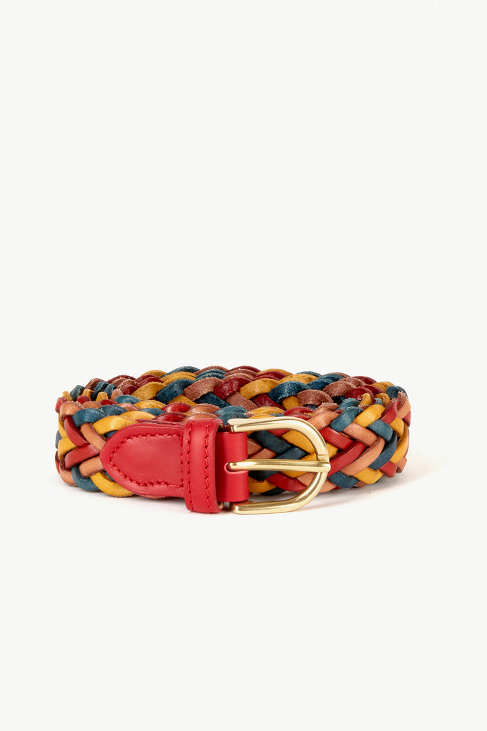 Giuliva Heritage Collection Braided Belt In Leather