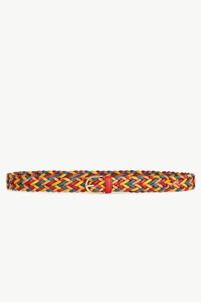 giuliva heritage collection Braided Belt in Leather