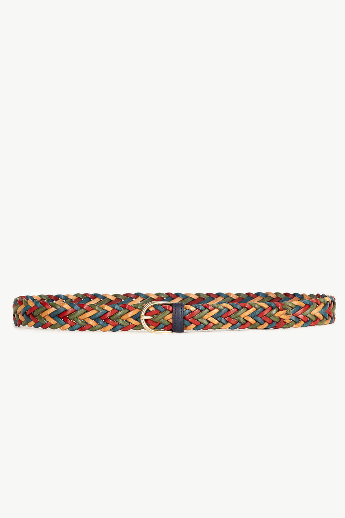 giuliva heritage collection Braided Belt in Leather