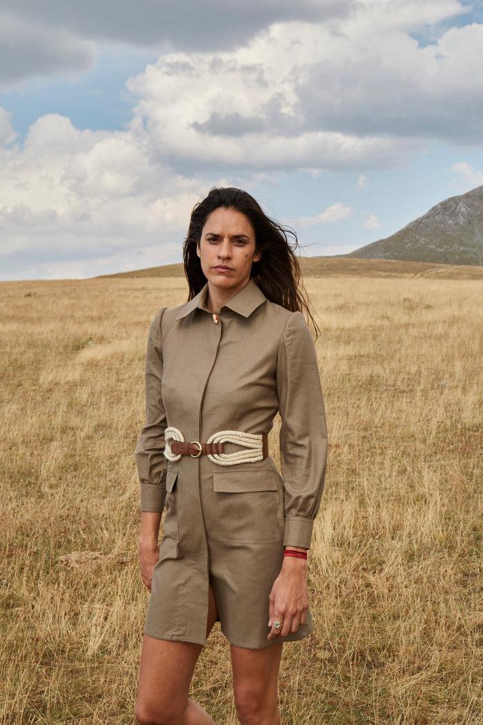 Giuliva Heritage Collection Bridle Belt In Rope And Leather