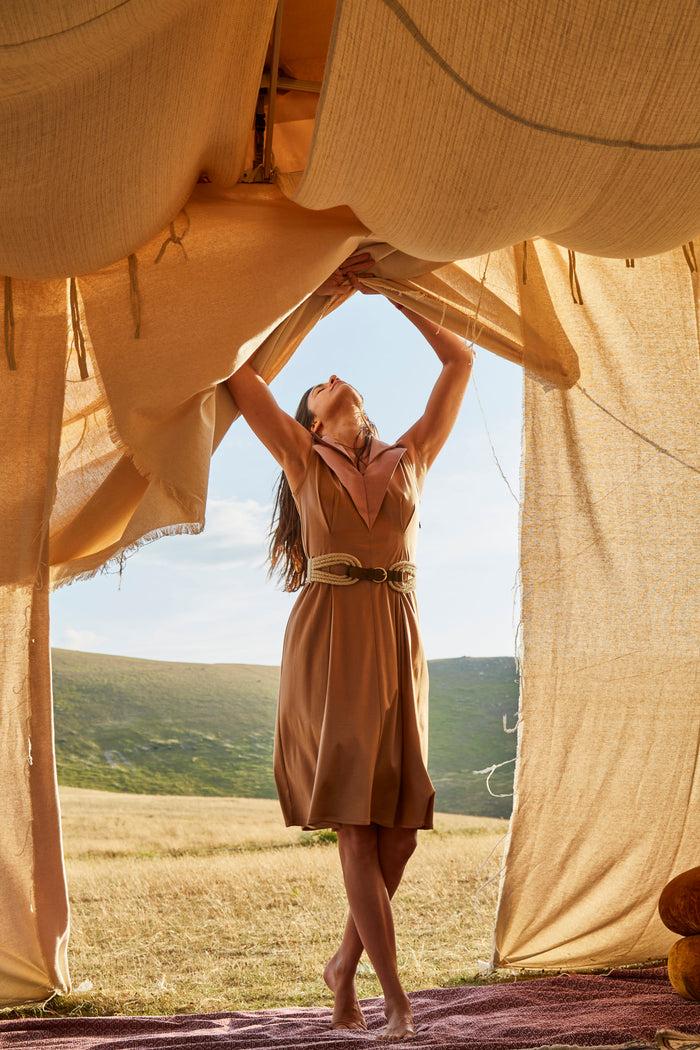 Giuliva Heritage Collection Bridle Belt In Rope And Suede