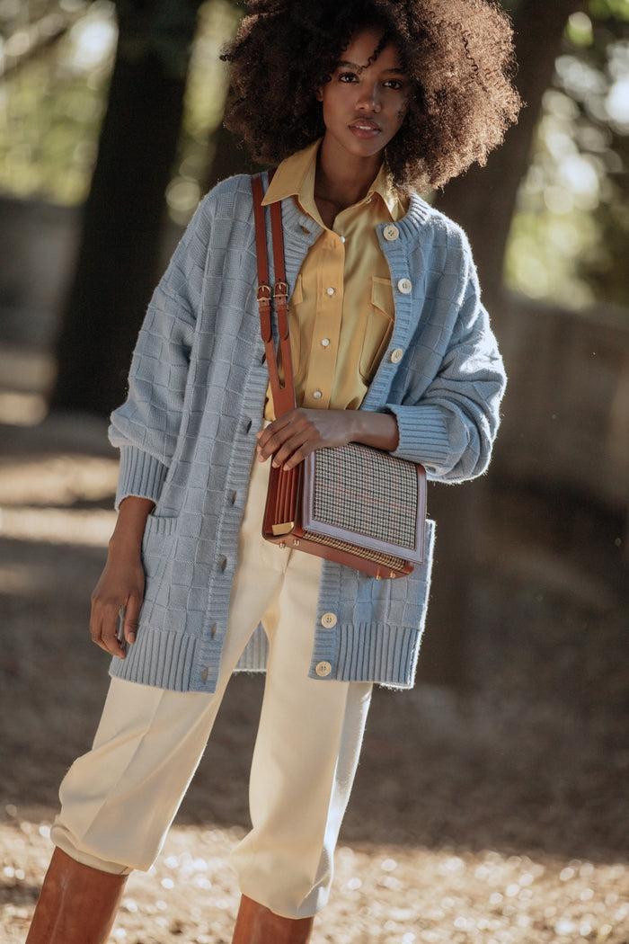 Giuliva Heritage Collection Caccetta Bag In Tweed And Leather