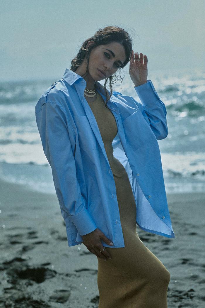 Giuliva Heritage Collection Carla Shirt In Pinpoint Cotton