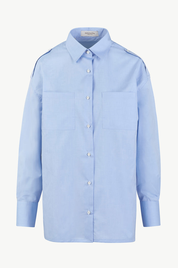 giuliva heritage collection Carla Shirt in Pinpoint Cotton