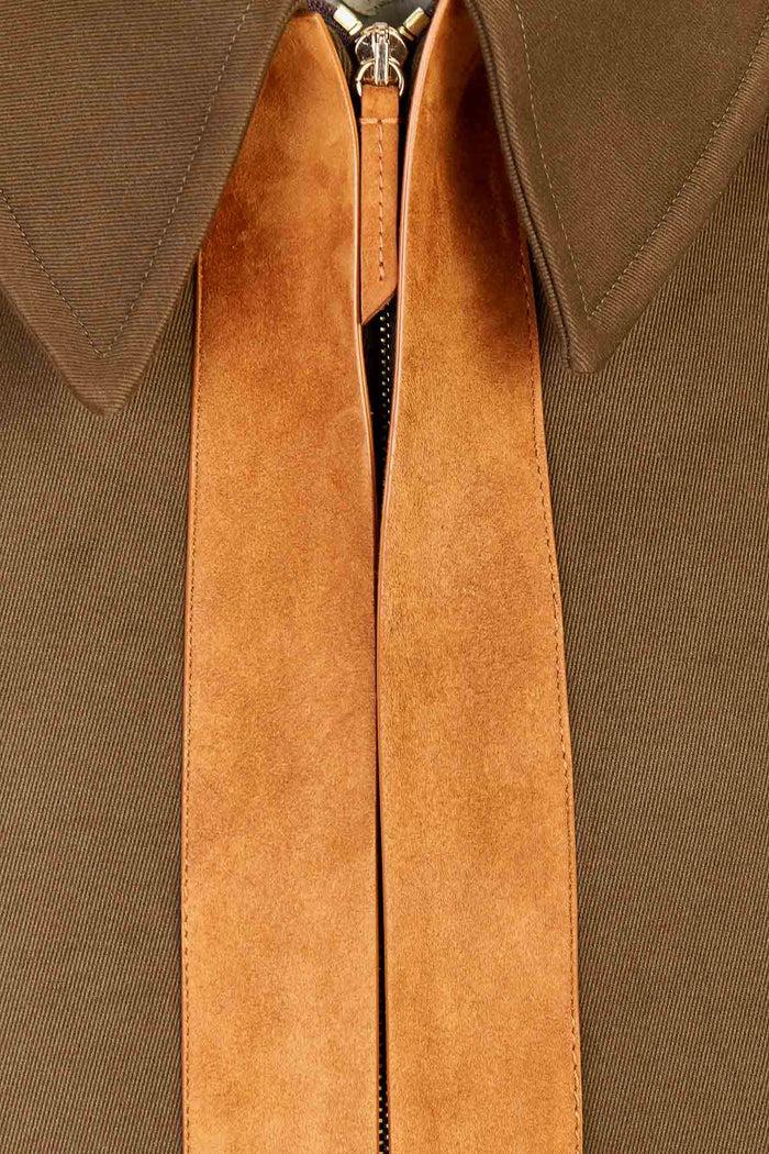 Giuliva Heritage Collection Carlo Jacket In Cotton Twill & Suede