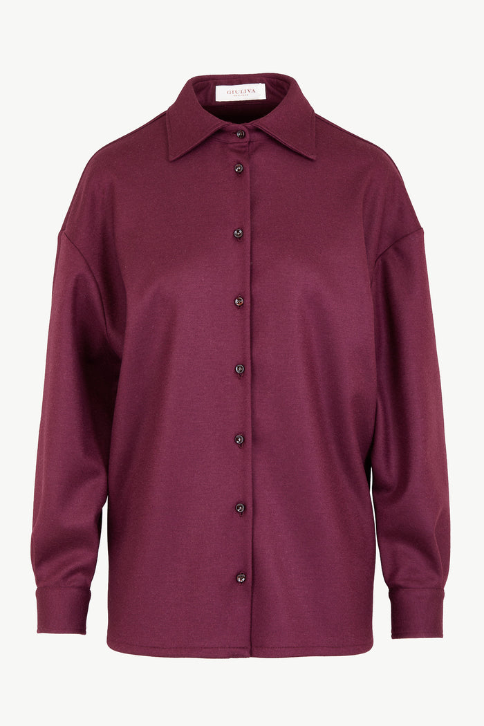giuliva heritage collection Celia Shirt in Wool and Cashmere