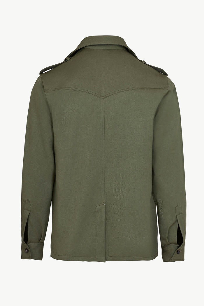 Giuliva Heritage Collection Cesare Shirt In Wool Drill