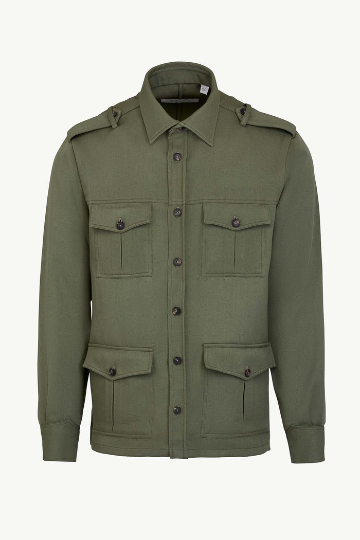 giuliva heritage collection Cesare Shirt in Wool Drill