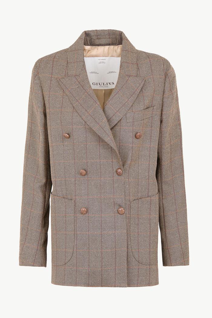 giuliva heritage collection Cettina Blazer in Wool Check