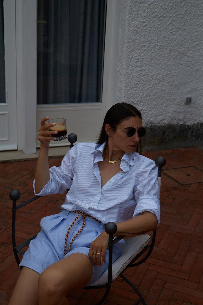 Giuliva Heritage Collection Chain Rope Belt In Jute And Leather