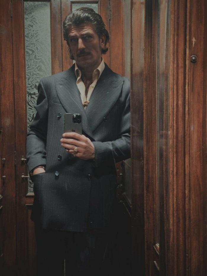 Giuliva Heritage Collection Charles Blazer In Heavy Virgin Wool