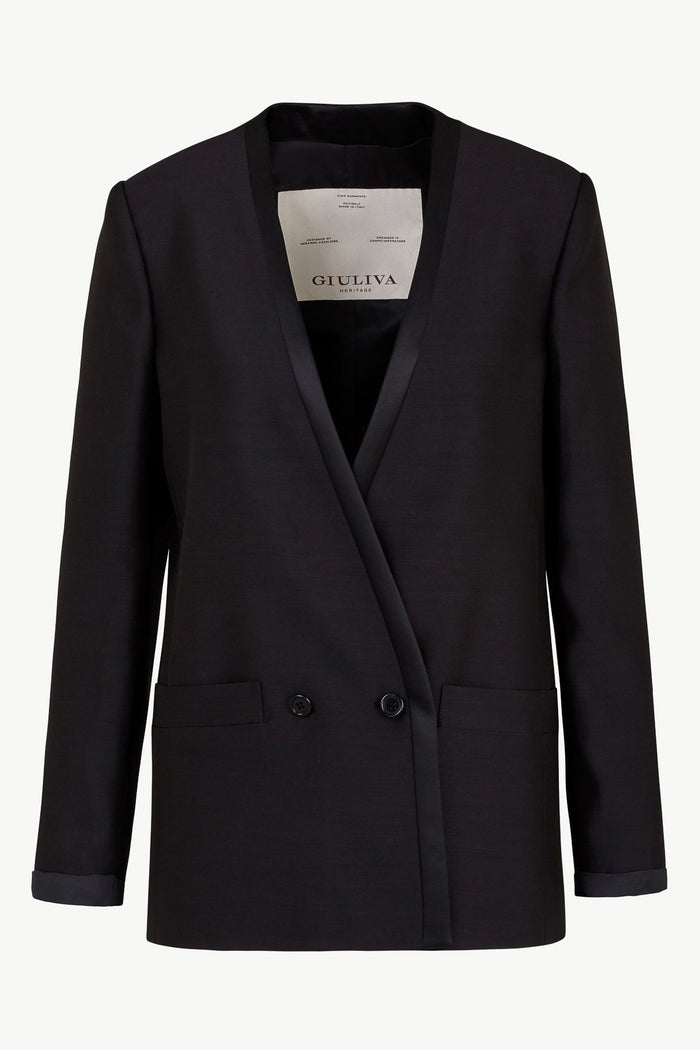 giuliva heritage collection Charlotte Blazer in Wool Cotton & Silk