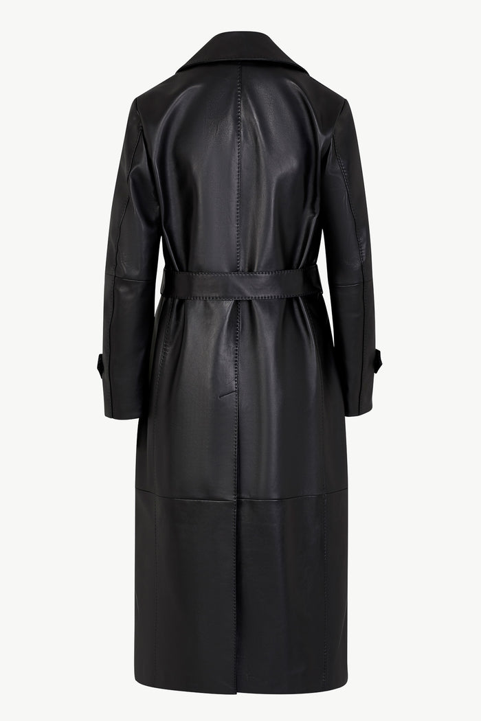 Giuliva Heritage Collection Christie Trench Coat In Leather