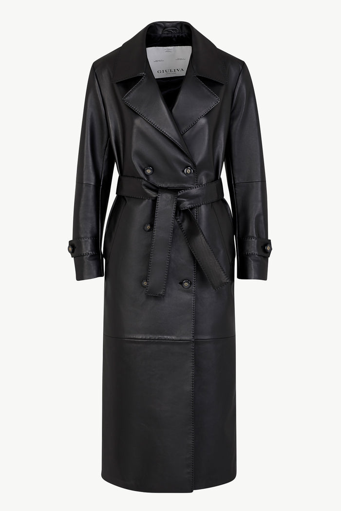 giuliva heritage collection Christie Trench Coat in Leather
