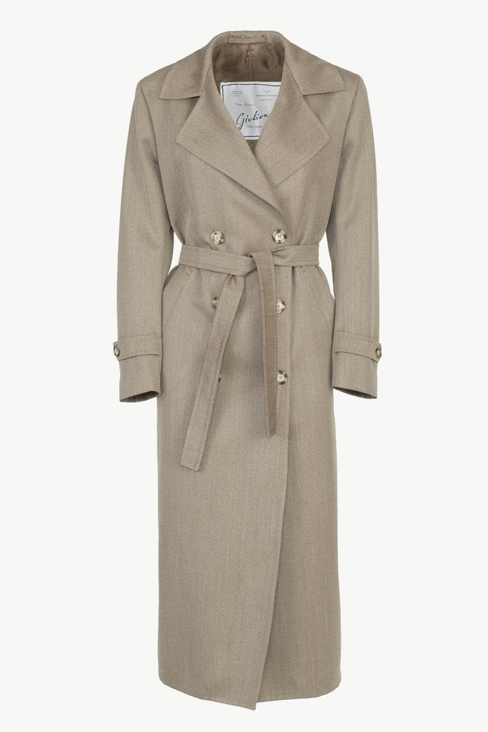 giuliva heritage collection Christie Trench Coat in Wool Twill