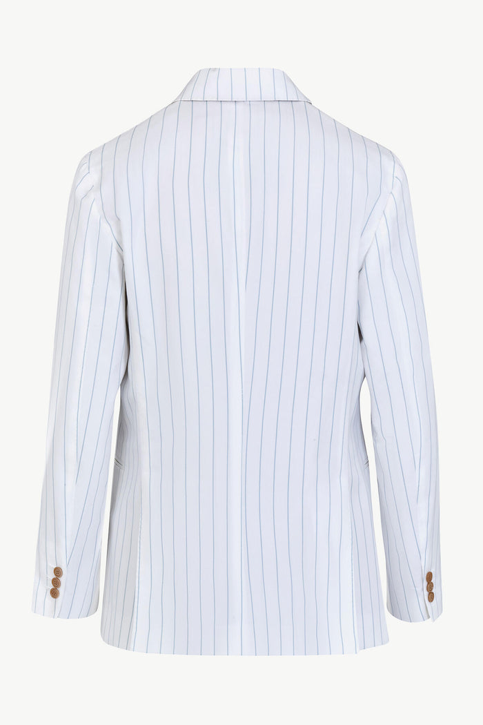Giuliva Heritage Collection Cornelia Blazer In Cotton Stripes