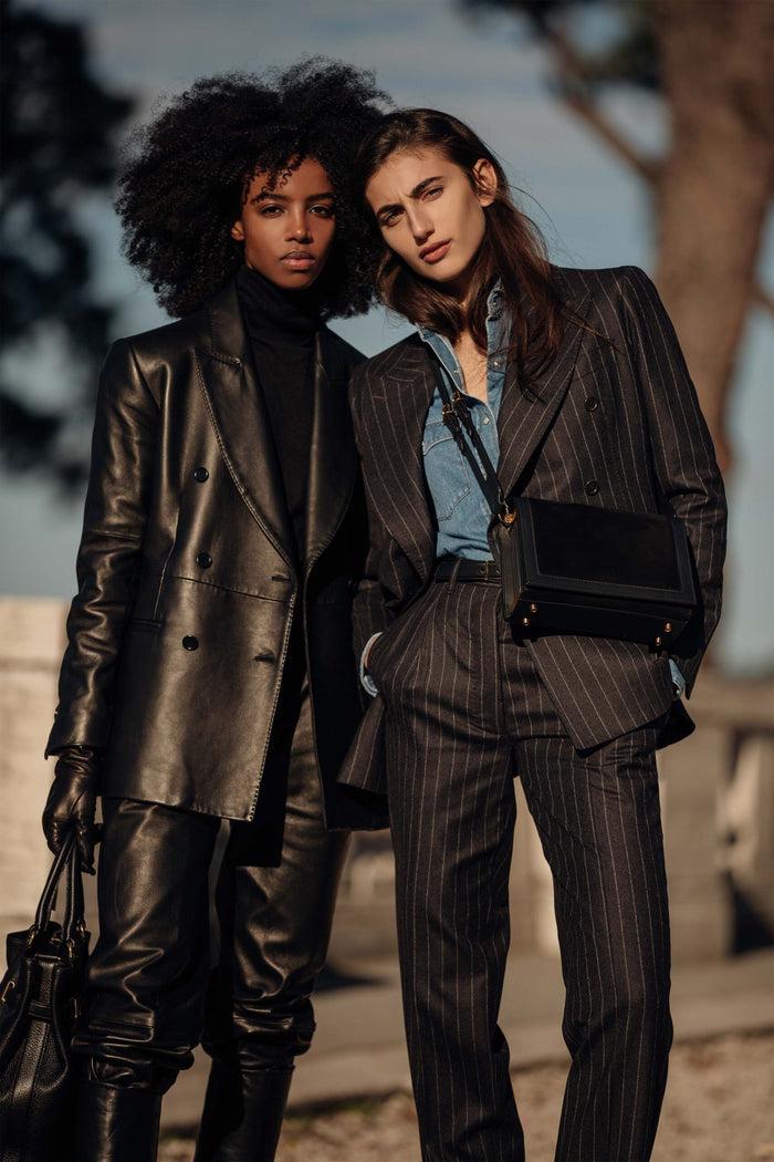 Giuliva Heritage Collection Cornelia Blazer In Leather