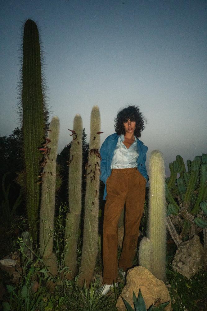 Giuliva Heritage Collection Cornelia Trousers In Suede