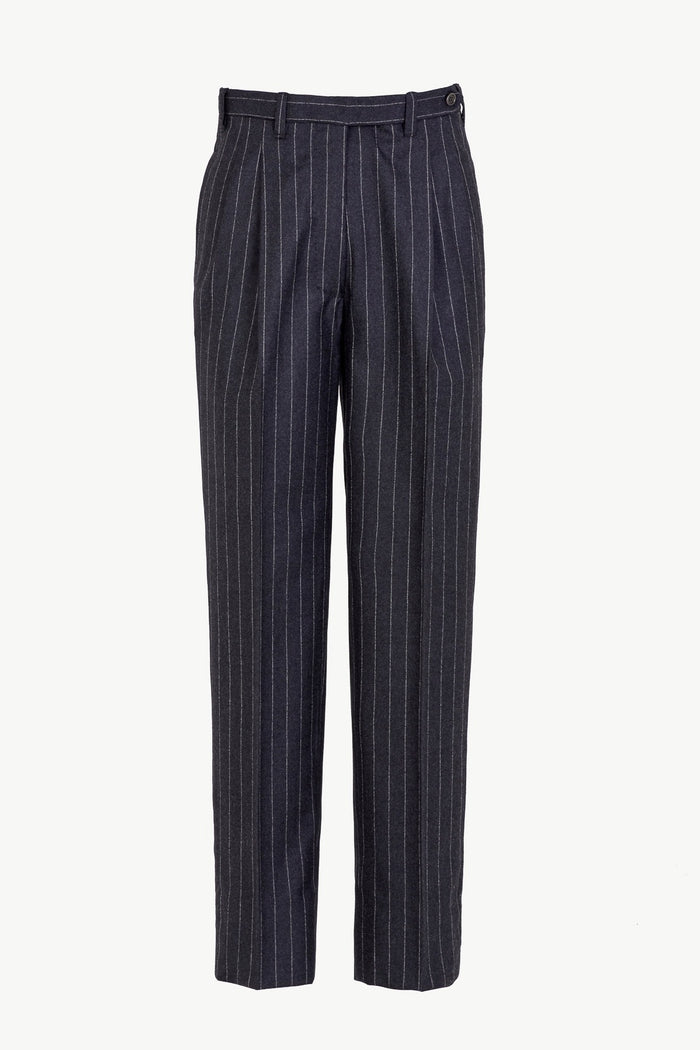 giuliva heritage collection Cornelia Trousers in Wool Pinstripe