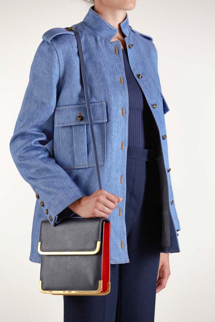 Giuliva Heritage Collection Cosima Bag In Leather And Brass