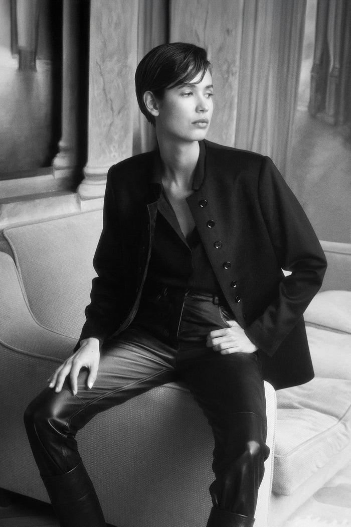 Giuliva Heritage Collection Dan Trousers In Leather
