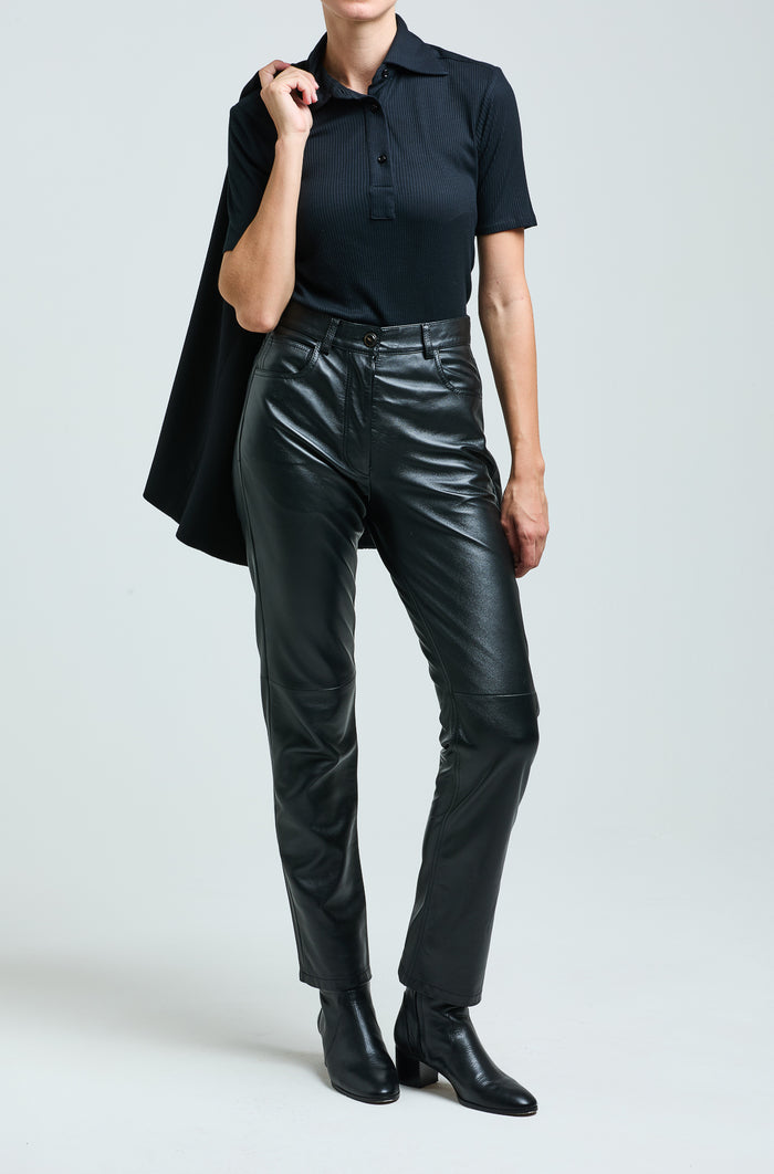 Giuliva Heritage Collection Daphne Polo Shirt In Silk Blend Jersey