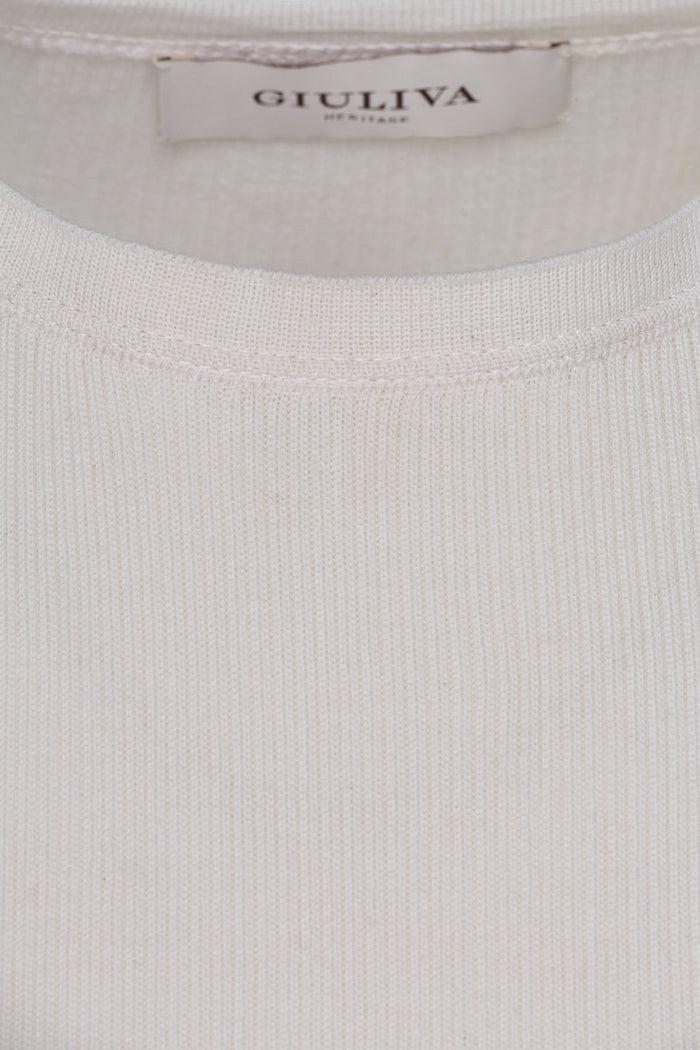 Giuliva Heritage Collection Dardo T-shirt In Ribbed Wool Knit