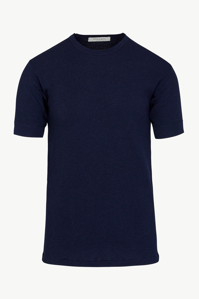 giuliva heritage collection Dardo T-shirt in Ribbed Wool Knit