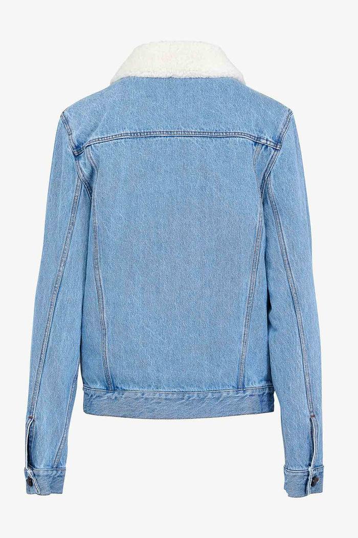 Giuliva Heritage Collection Daria Jacket In Denim And Shearling