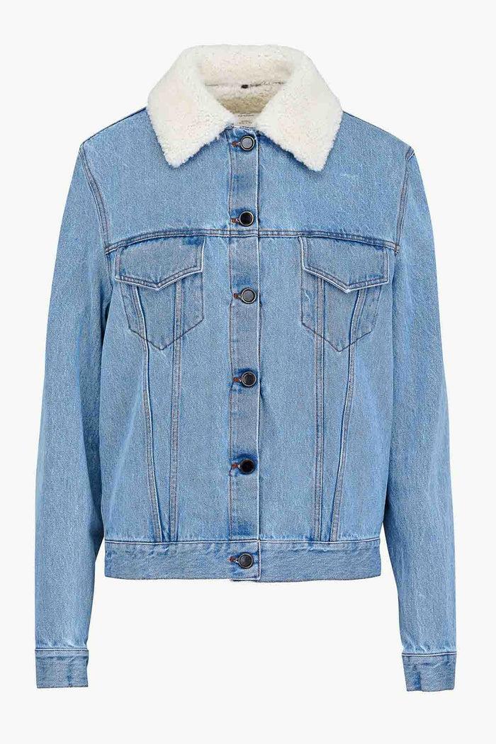 giuliva heritage collection Daria Jacket in Denim and Shearling