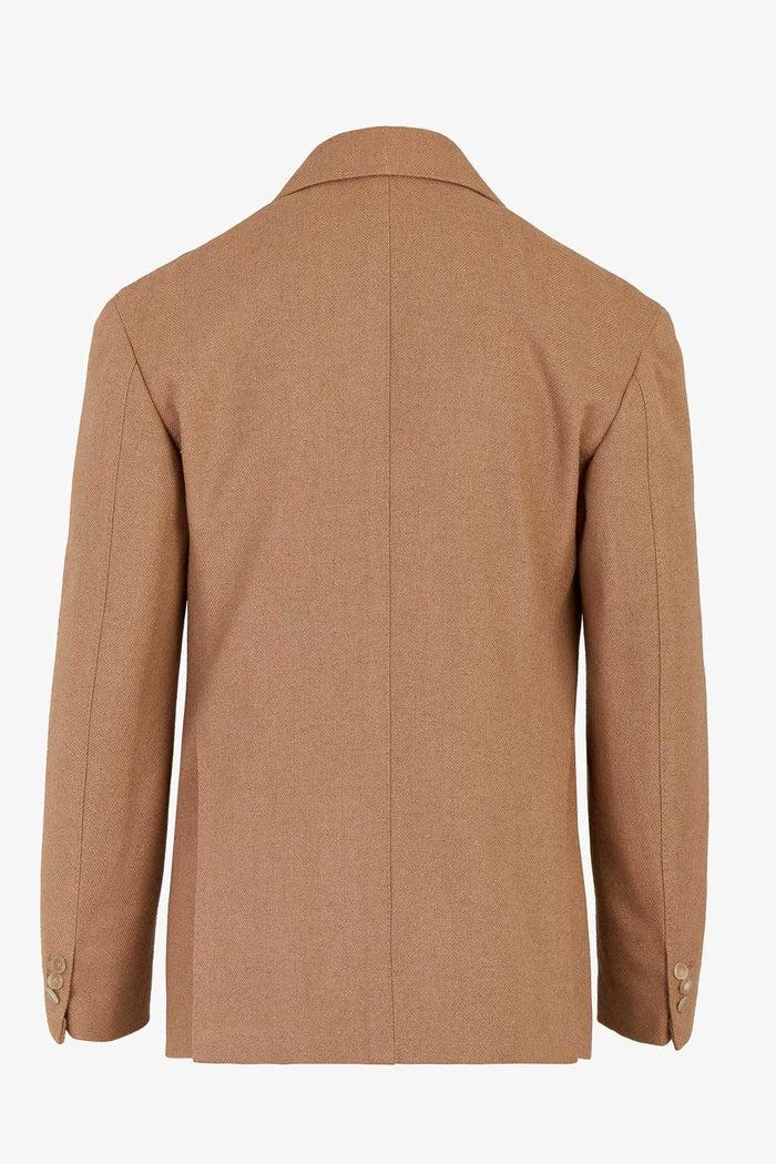 Giuliva Heritage Collection David Blazer In Herringbone Camel