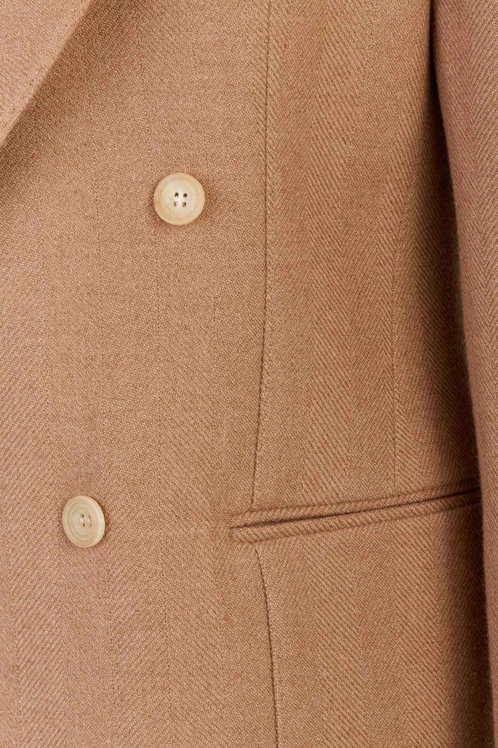 Giuliva Heritage Collection David Blazer In Herringbone Camel