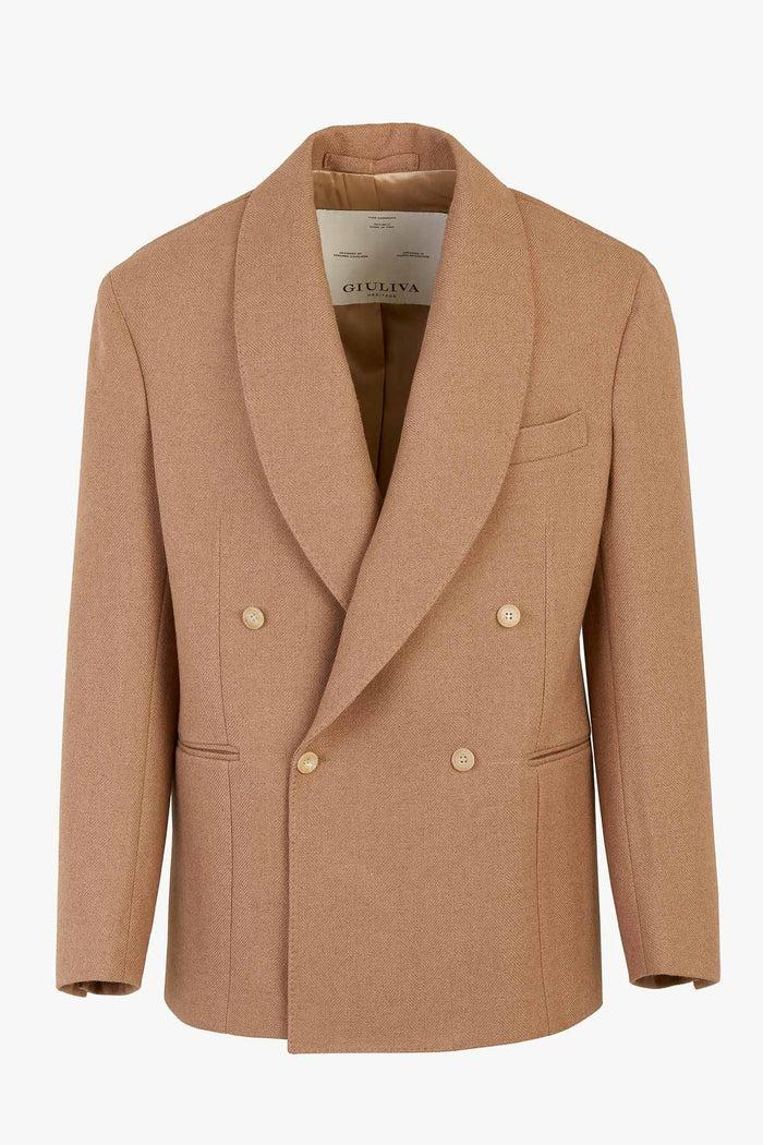 giuliva heritage collection David Blazer in Herringbone Camel